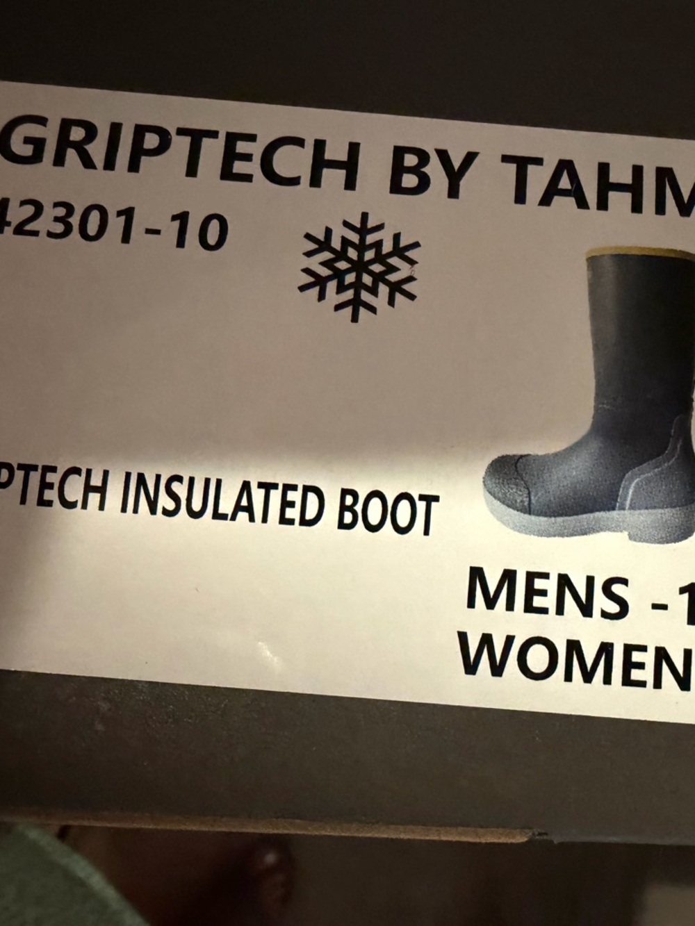 Tahma Griptec Insulated Tall 15” Boots M10/W12 Soft toe NIB - Picture 7 of 8